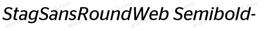 StagSansRoundWeb Semibold字体转换